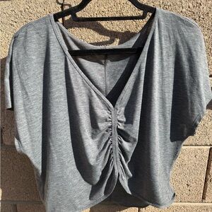 lululemon athletica Charcoal Crop Top
